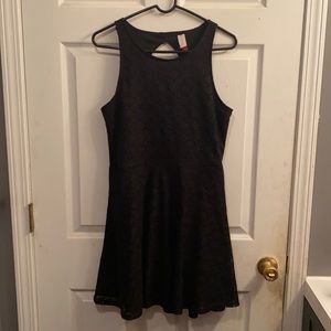 Flirty Sleeveless Black Dress Size Large (Juniors 11-13)
